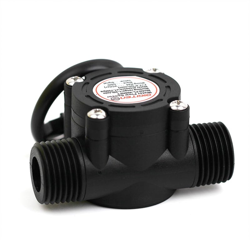 SENSTREE G1/2 ’’ Flow Hall Sensor with NPT Thread, 1-30L/Min Flow Meter, Flowmeter Counter, Arduino, Raspberry Pi, and Reverse Osmosis Filter Compatible - Image 4